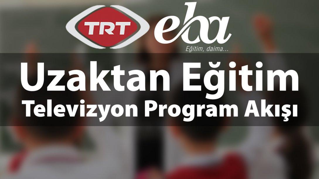 TRT Eba Kanalları Uzaktan Eğitim Yayın Programı